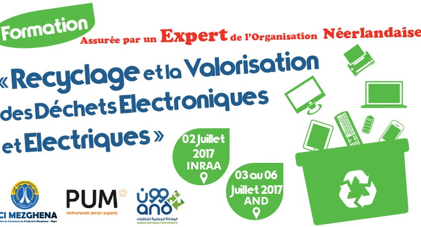 Formation sur le « Recyclage et la Valorisation des Déchets Electroniques et Electriques » Algéro-Néerlandaise